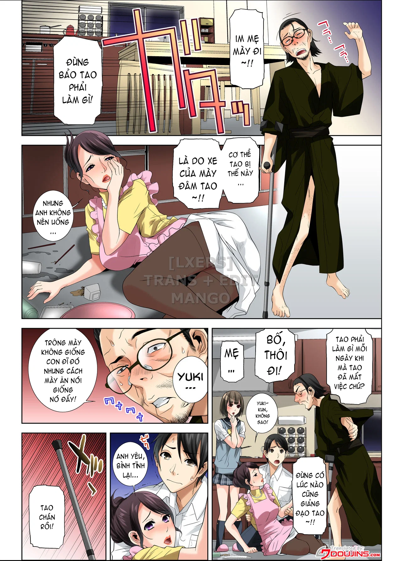 Matabiraki Haha Shimai Taisetsu a Osananajimi no Shimai wa Ore no Kuzu Oyaji ni Ana o Sasageru - Oneshot trang 2