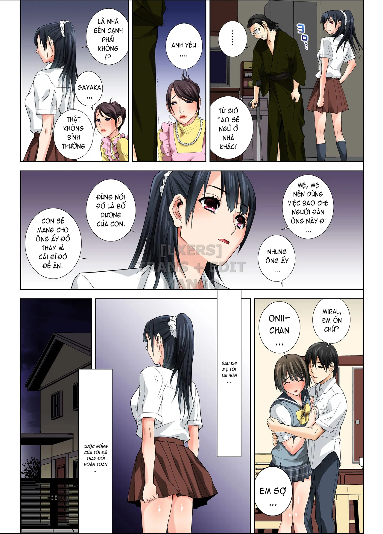 Matabiraki Haha Shimai Taisetsu a Osananajimi no Shimai wa Ore no Kuzu Oyaji ni Ana o Sasageru - Oneshot trang 4