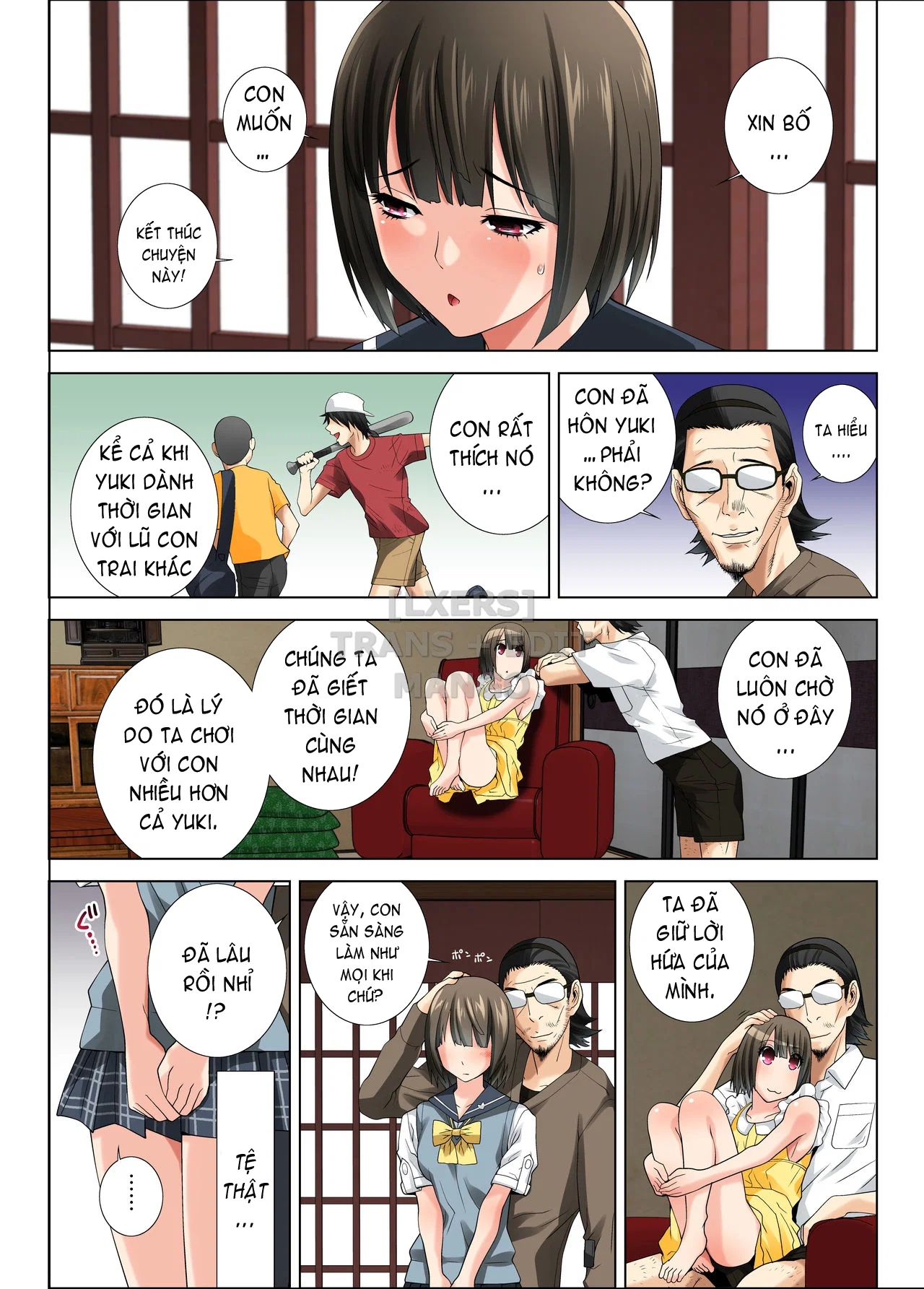 Matabiraki Haha Shimai Taisetsu a Osananajimi no Shimai wa Ore no Kuzu Oyaji ni Ana o Sasageru - Oneshot trang 19