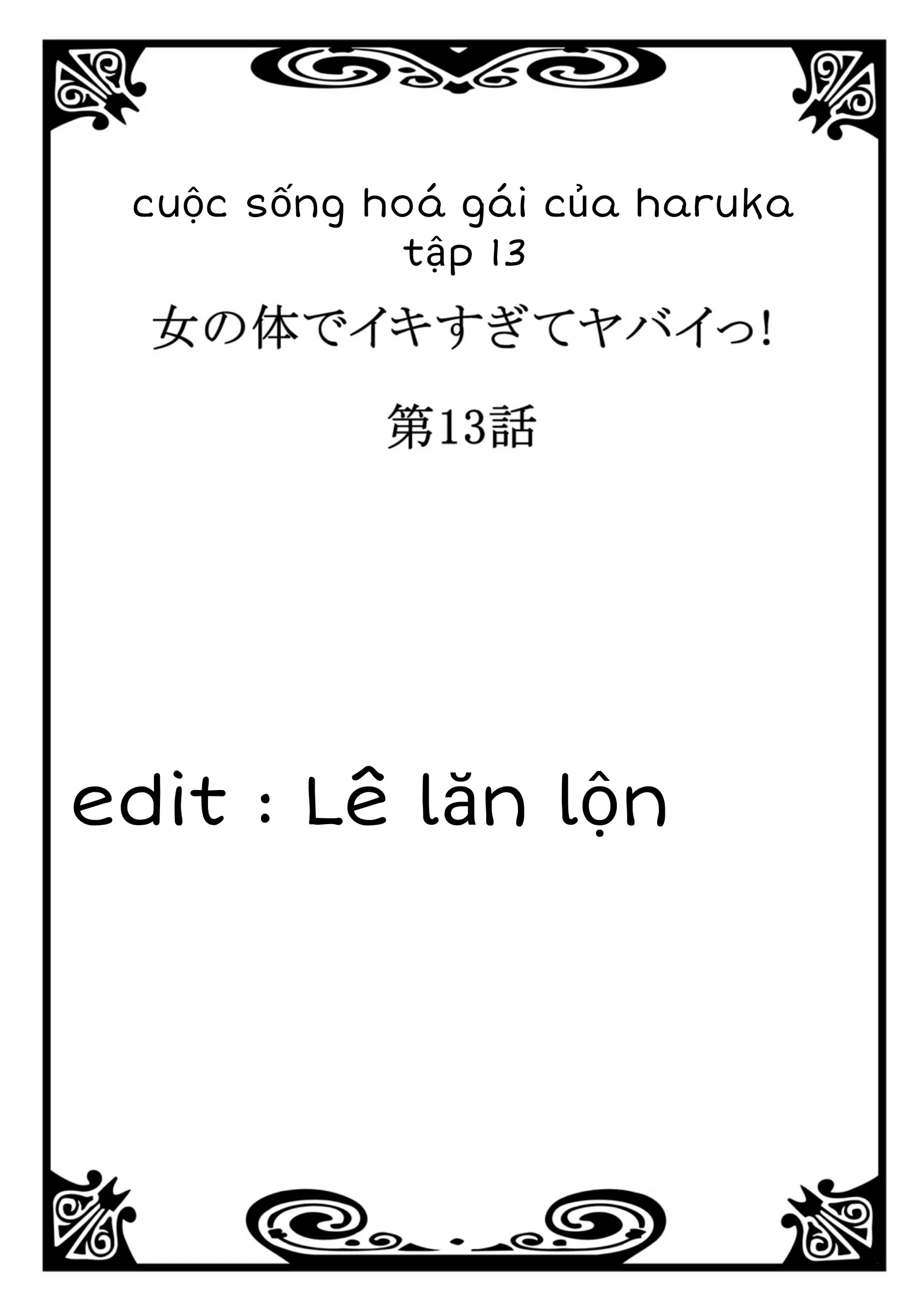 Cuộc Sống Hoá Gái Của Haruka - Tập 13 trang 2