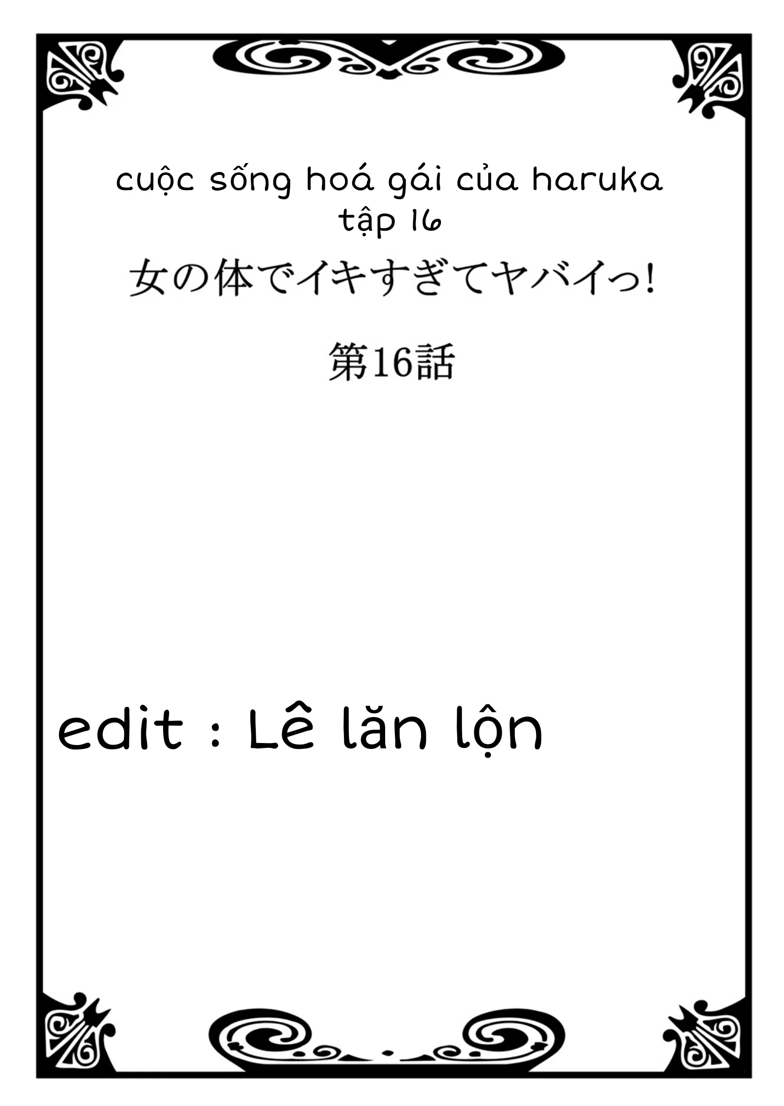 Cuộc Sống Hoá Gái Của Haruka - Tập 16 trang 2
