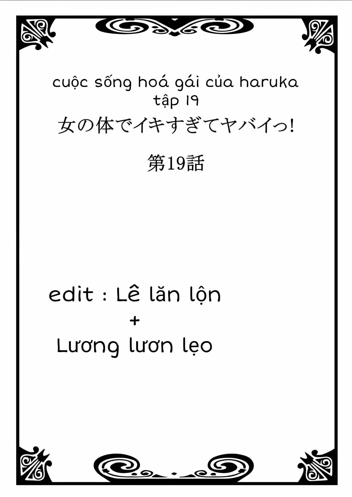 Cuộc Sống Hoá Gái Của Haruka - Tập 19 trang 2