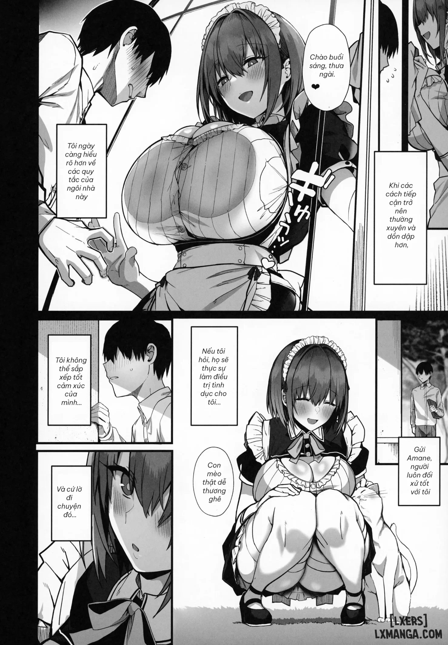 Love Maid - Yasashikute Amaama Na Kyonyuu Ero Maid-San To SEX Shimakuru Ohanashi - Chapter 1 trang 10