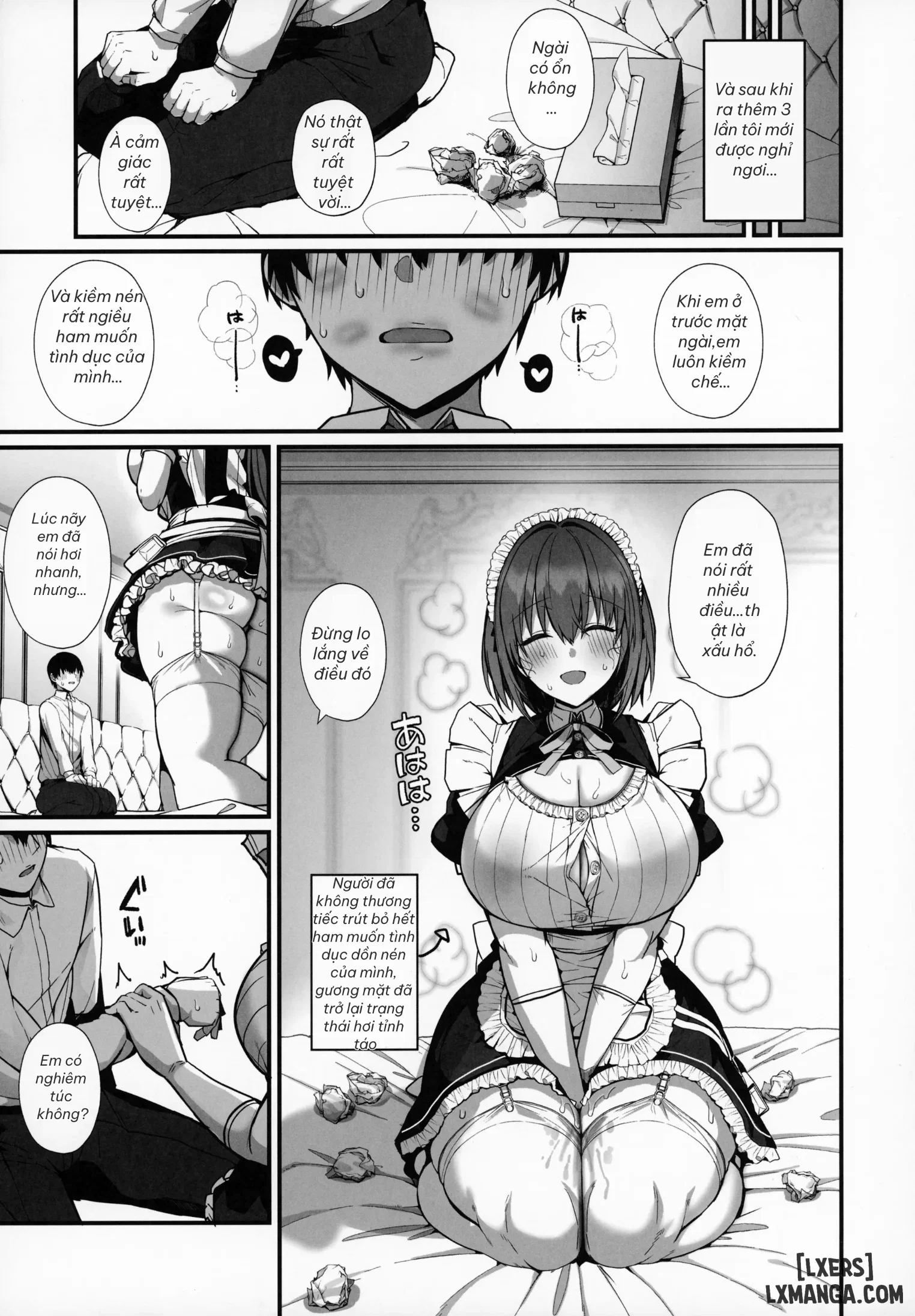 Love Maid - Yasashikute Amaama Na Kyonyuu Ero Maid-San To SEX Shimakuru Ohanashi - Chapter 1 trang 27