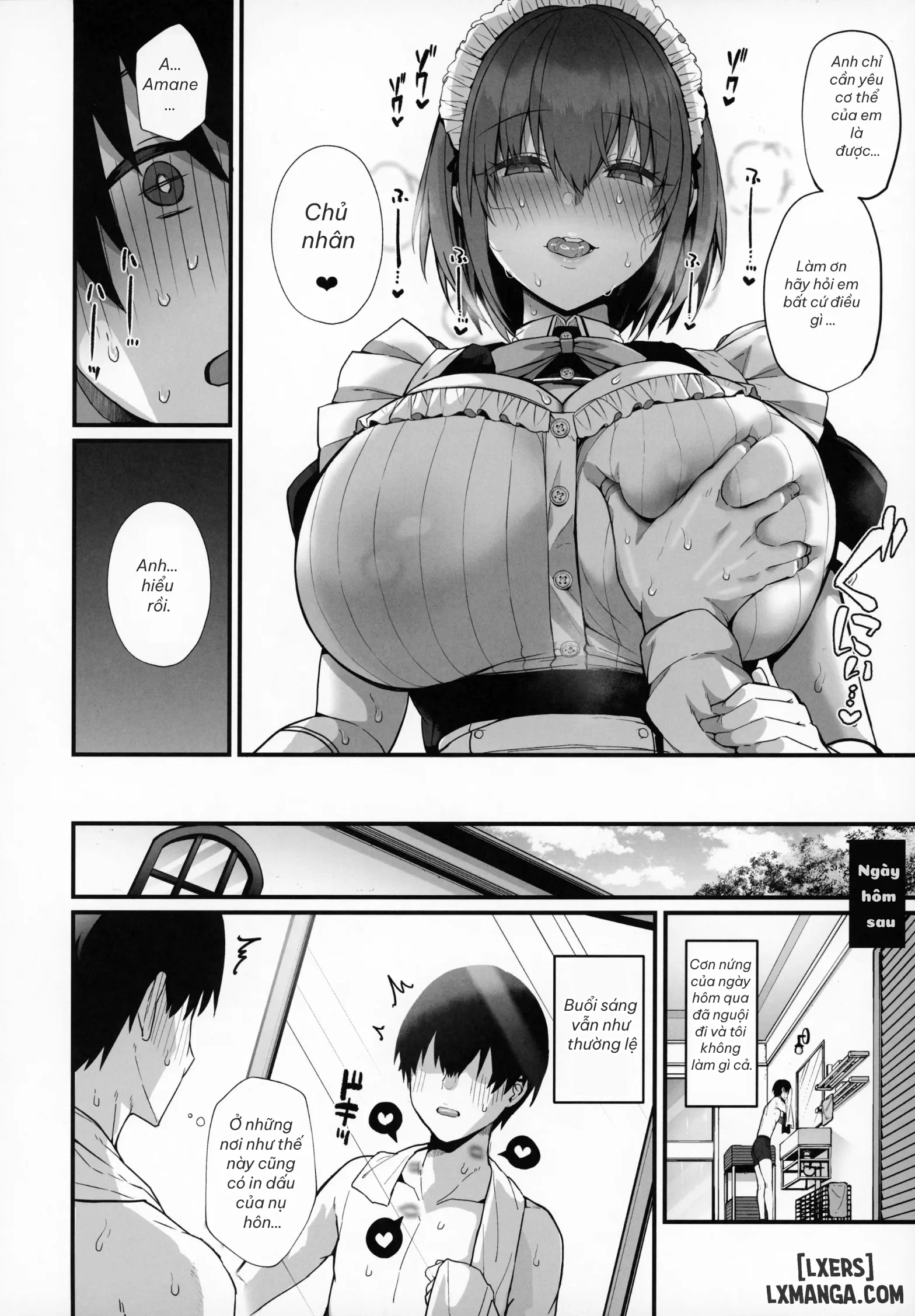 Love Maid - Yasashikute Amaama Na Kyonyuu Ero Maid-San To SEX Shimakuru Ohanashi - Chapter 1 trang 28