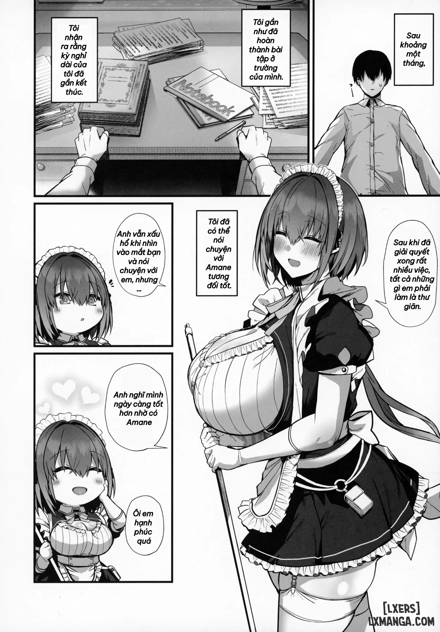 Love Maid - Yasashikute Amaama Na Kyonyuu Ero Maid-San To SEX Shimakuru Ohanashi - Chapter 2 trang 12