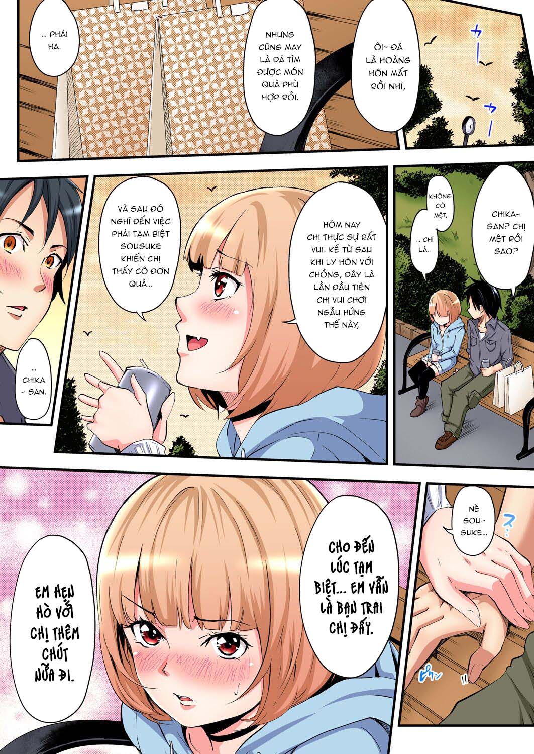 Tắm cùng chị vợ - Chap 03 - Hội bà mẹ bỉm sữa Chika-chan (1) trang 12