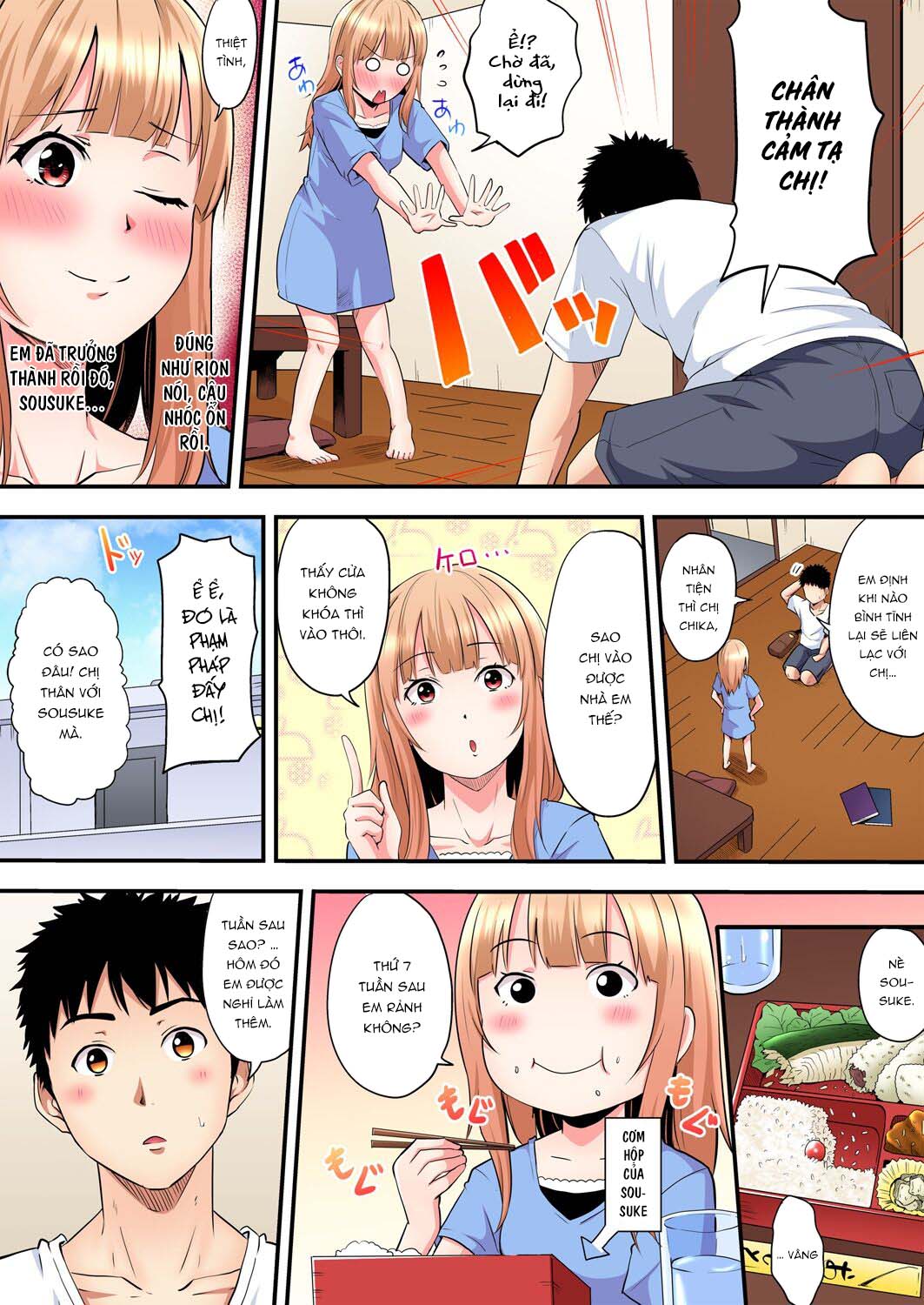 Tắm cùng chị vợ - Chap 10 - Bắn pháo hoa cùng chị gái Chika trang 9