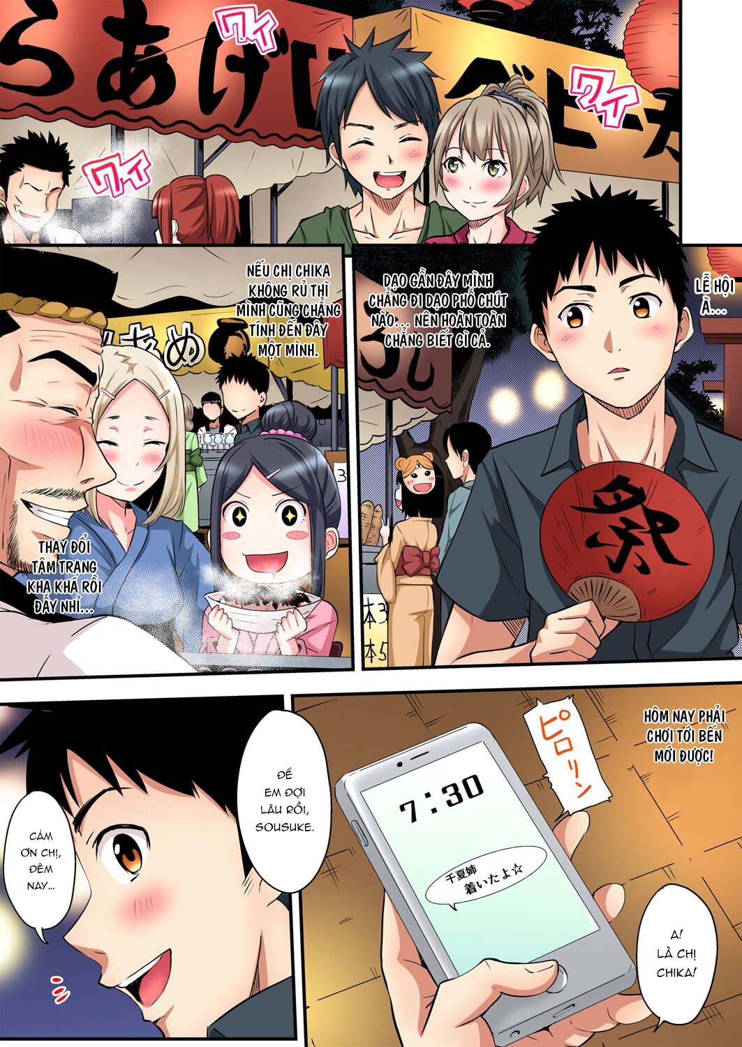 Tắm cùng chị vợ - Chap 10 - Bắn pháo hoa cùng chị gái Chika trang 10