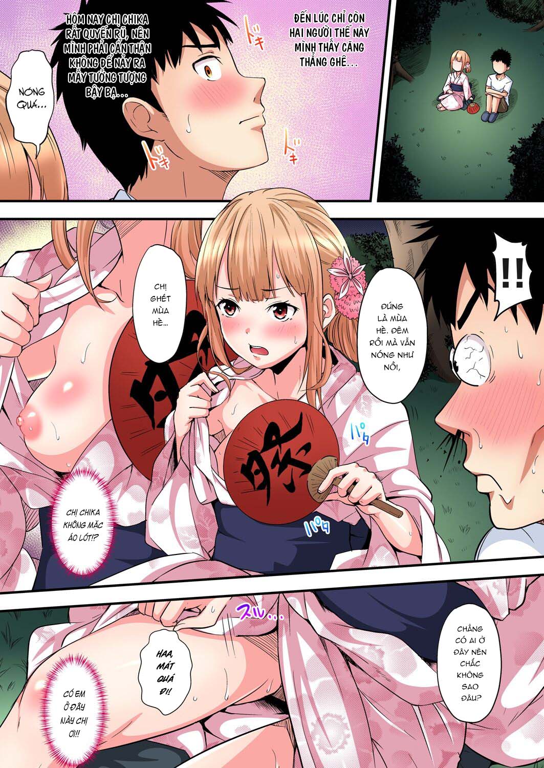 Tắm cùng chị vợ - Chap 10 - Bắn pháo hoa cùng chị gái Chika trang 15
