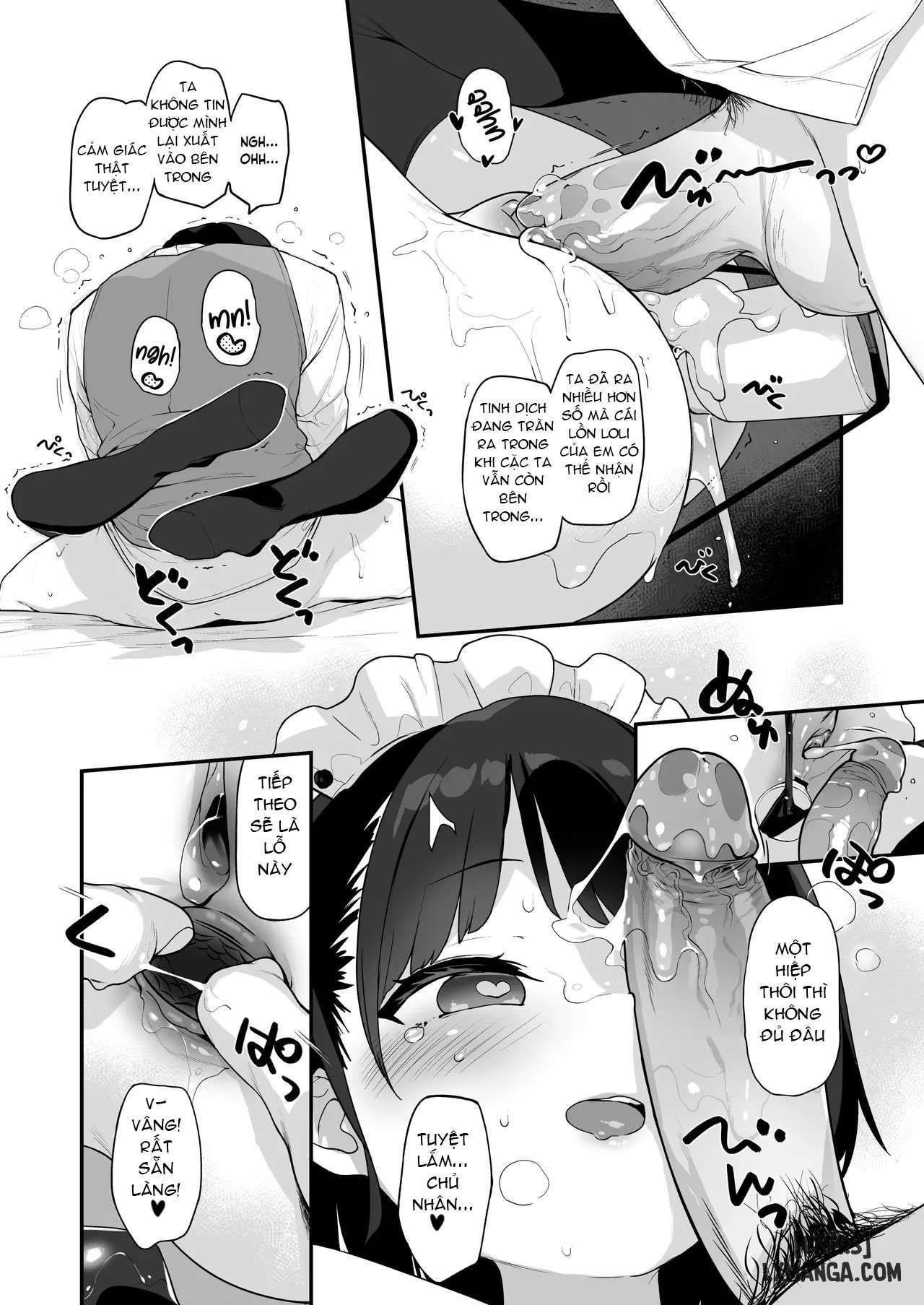 Komomo Là Hầu Gái Loli Kiêm Bồn Chứa Tinh Cho Riêng Chủ Nhân Của Mình - Chapter 1 trang 45