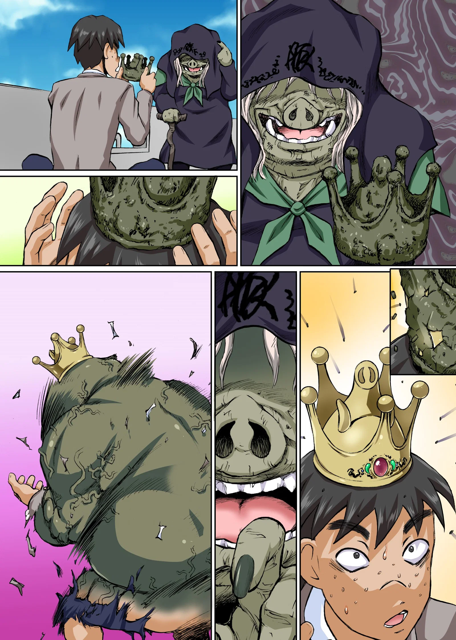 Yokubou no Mama ni Yarimakure! ~Zetsurin Orc ni Natta node Gakuen - Oneshot trang 5