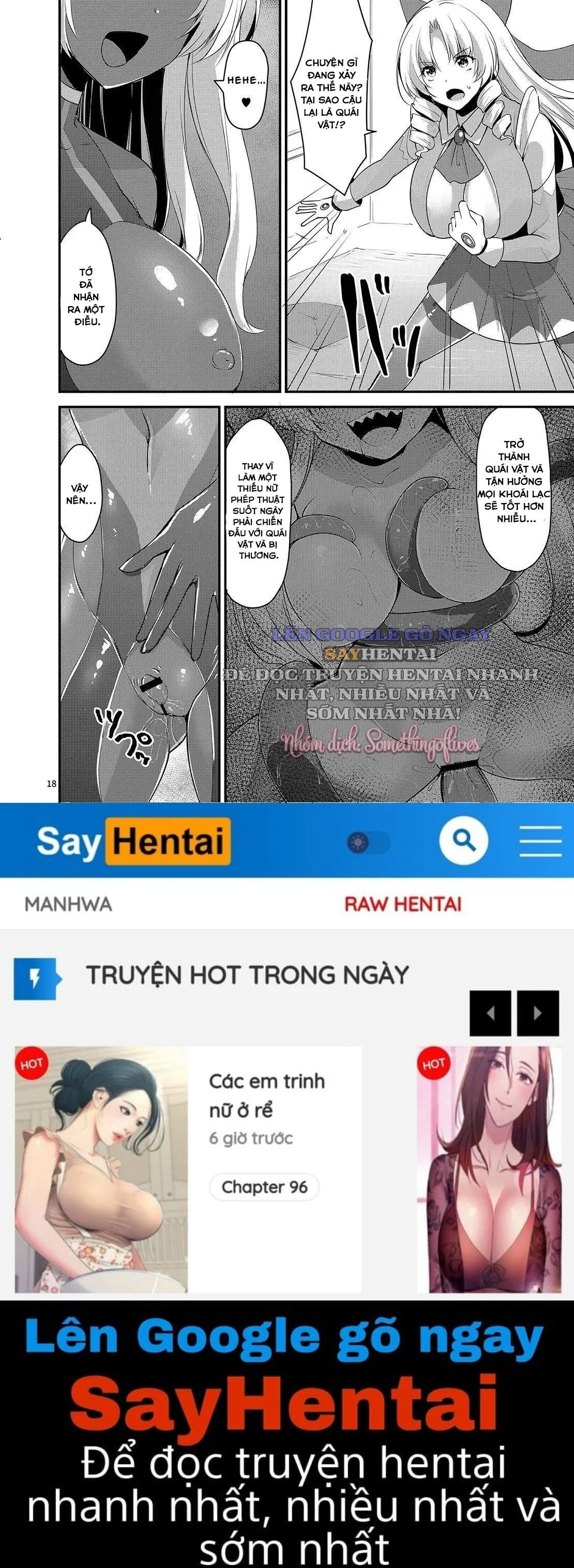 Đổi người làm nháy thiếu nữ ma pháp X - Chapter 1 trang 17