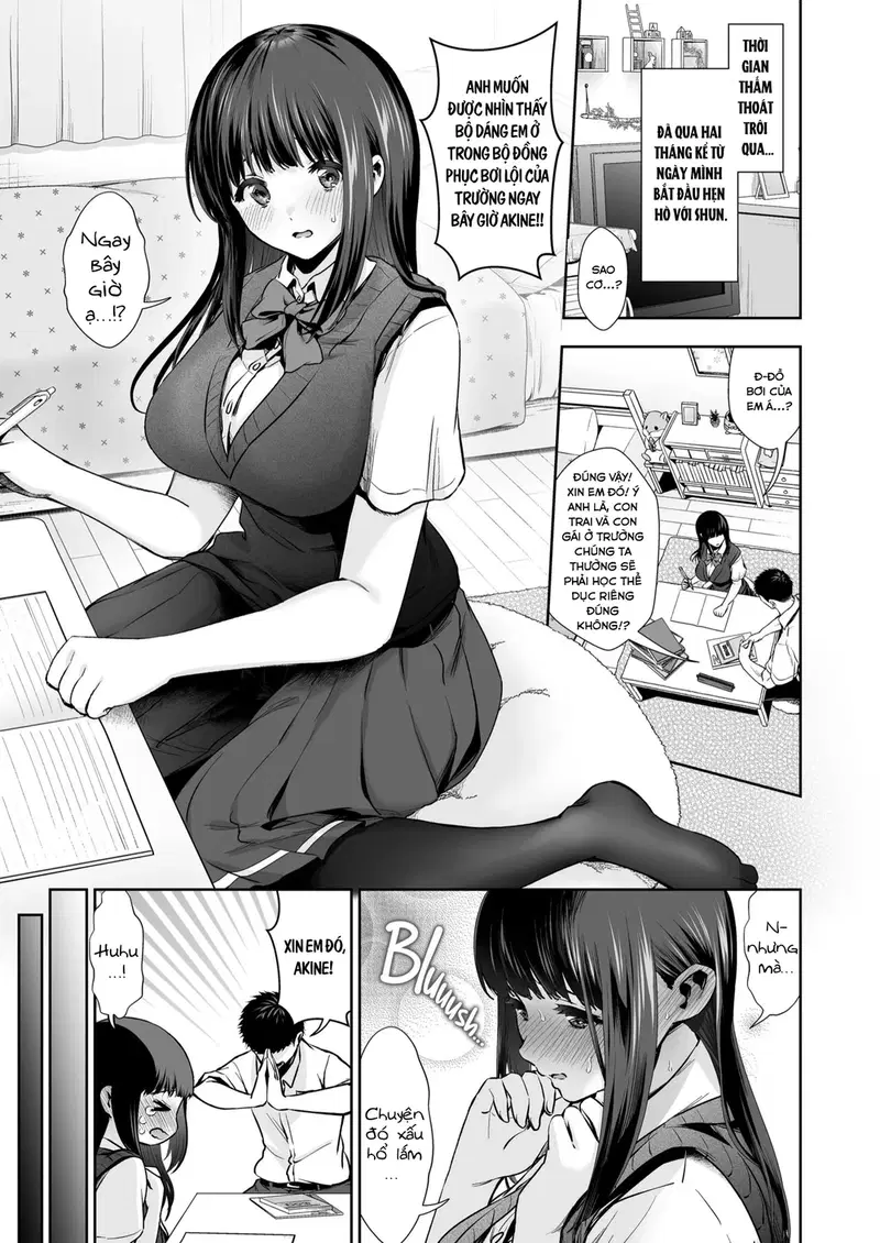 Làm Tình Cùng Cô Bạn Gái Nhút Nhát Trong Bộ Đồ Tắm - Oneshot trang 4
