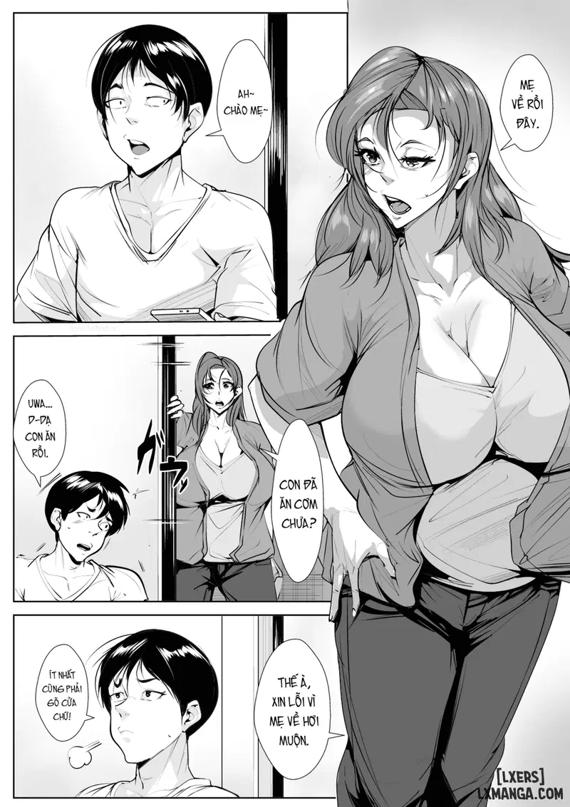Hahaoya ga Tomodachi to Kossori Tsukiai Hajimete Kara Kizuita Ore no Kanjou - Chapter 1 trang 2