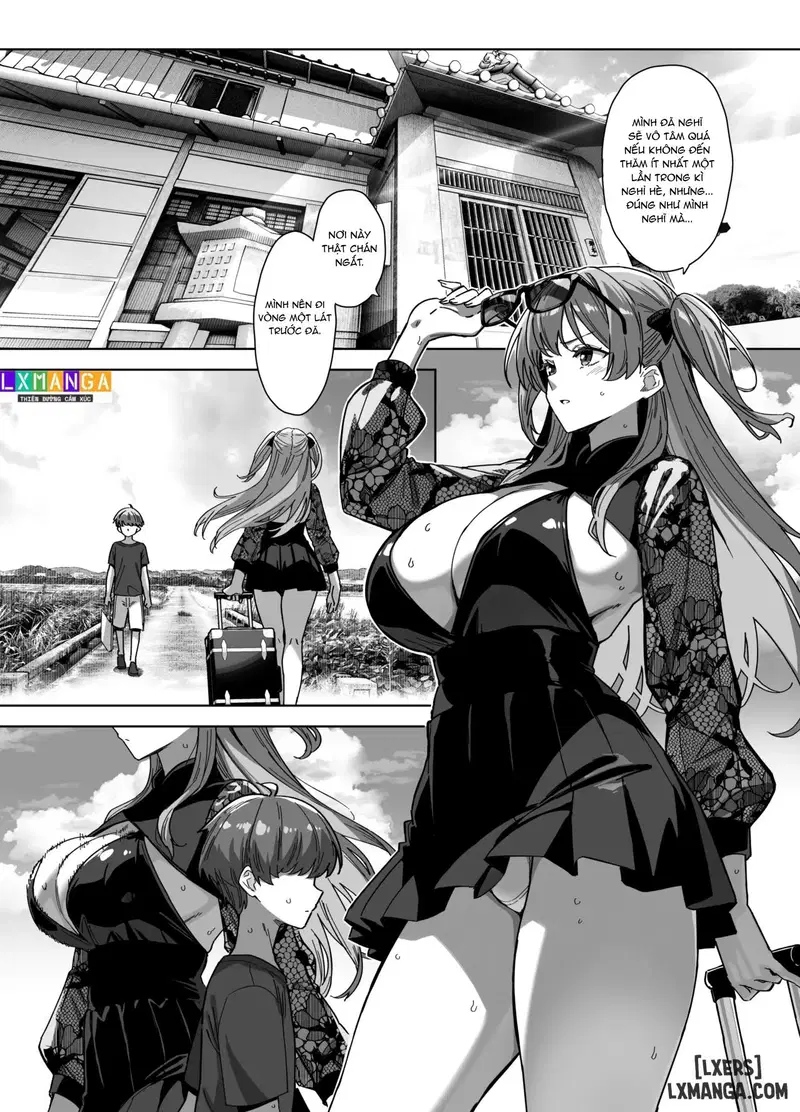 Natsu to Inaka to Yuuwaku shite kuru Dekkai Oshiego 3 + C106 Bonus Book - Chapter 1 trang 2