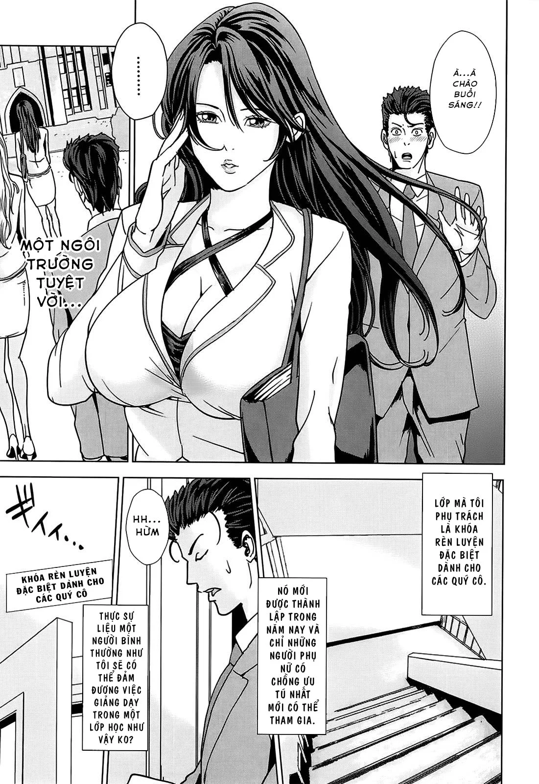 Kokuritsu Hitozuma Gakuen - Chapter 1 trang 9