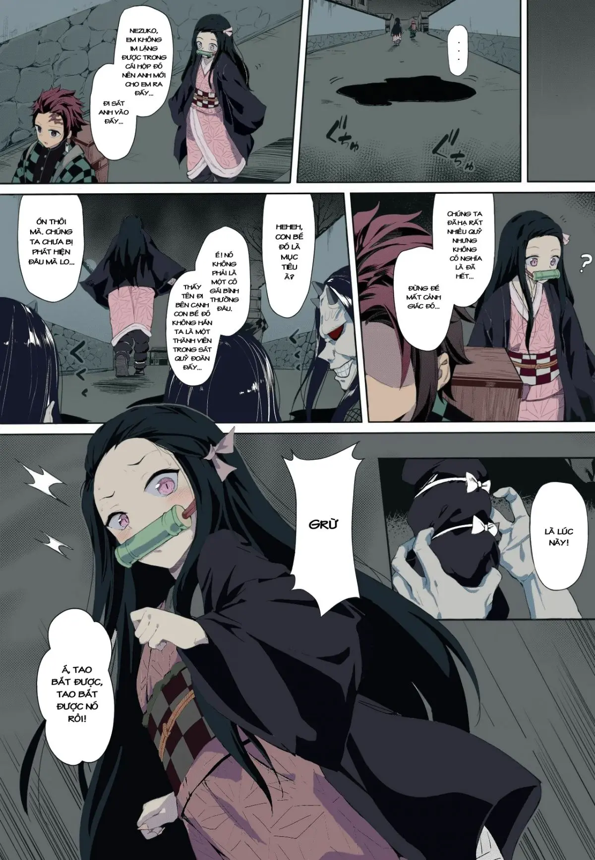 Moshi Nezuko ga Warui Hito ni Tsukamattara...