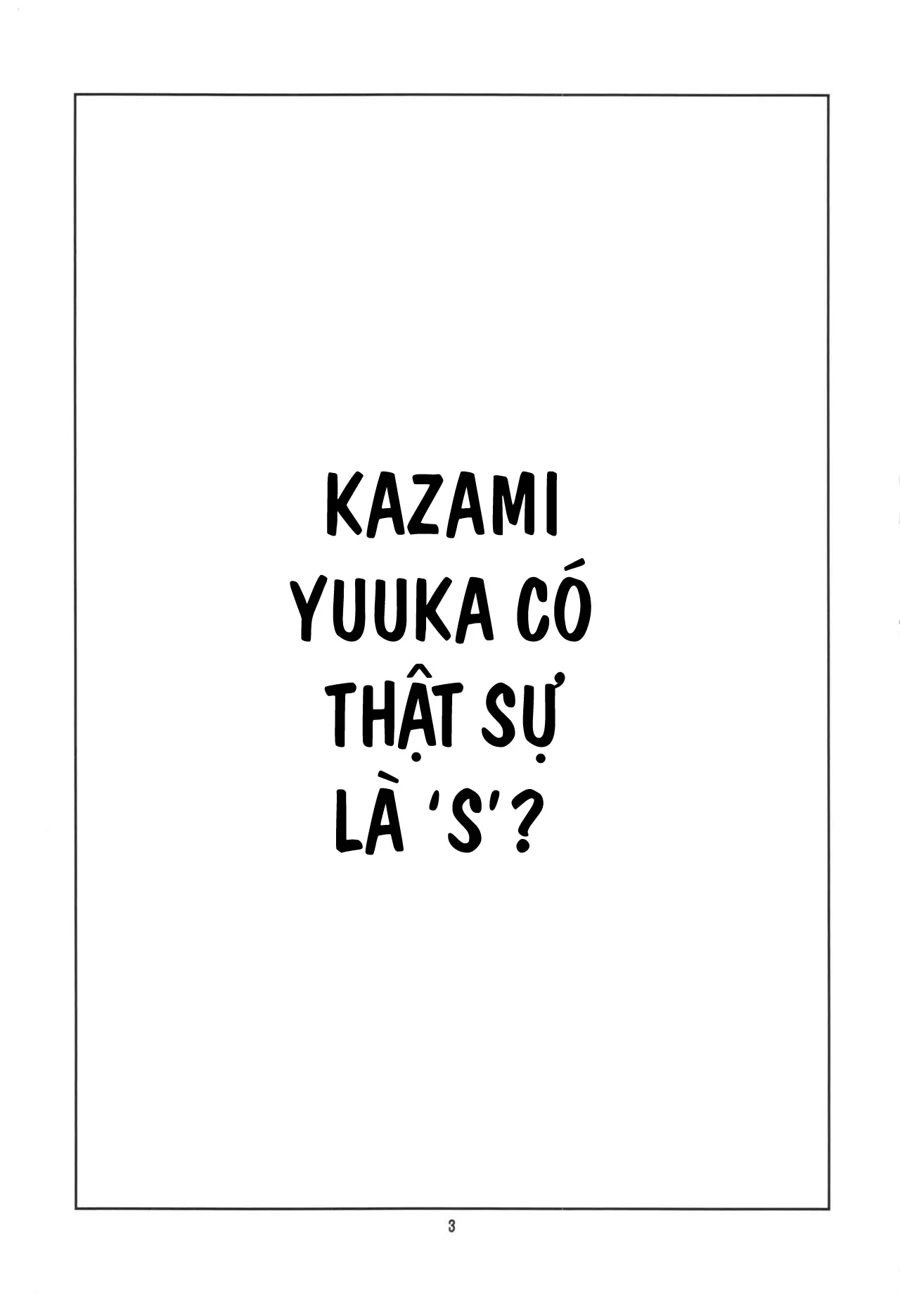 Hontou wa S-i Kazami Yuuka - Hontou wa S-i Kazami Yuuka trang 5
