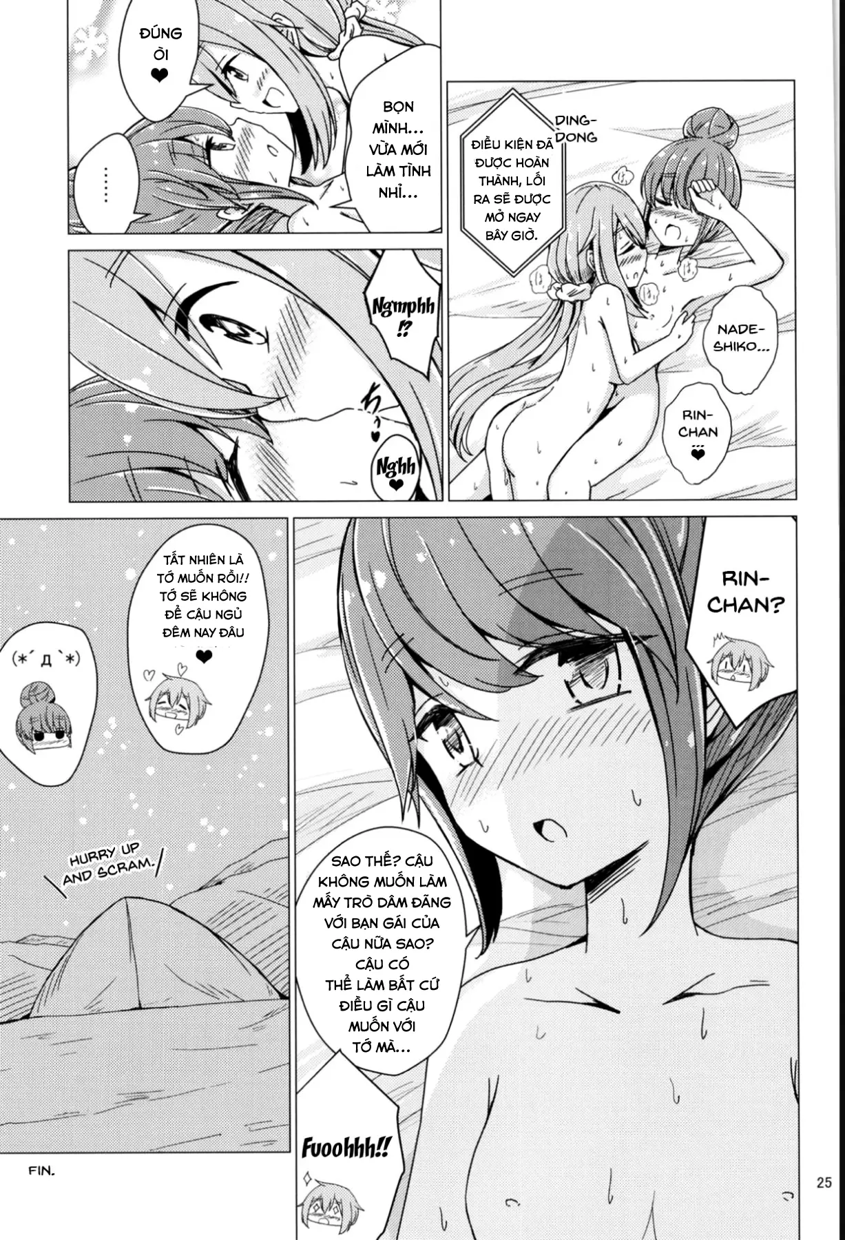 Sex Shinai to Derenai Tent ni Tojikomerareta NadeRin - Sex Shinai to Derenai Tent ni Tojikomerareta NadeRin trang 21