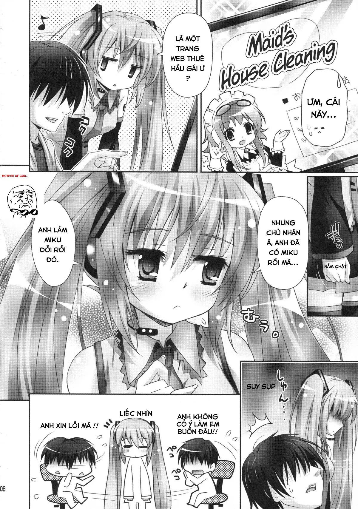 Miku-san ga Maid Fuku o Kite Iroiro Kirei ni Shitekureru Ohanashi. - Miku-san ga Maid Fuku o Kite Iroiro Kirei ni Shitekureru Ohanashi. trang 4
