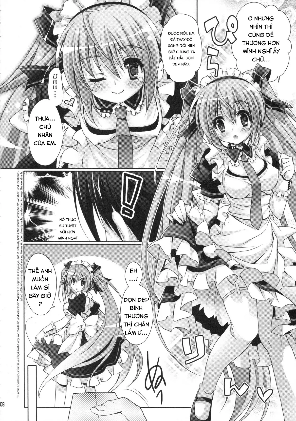 Miku-san ga Maid Fuku o Kite Iroiro Kirei ni Shitekureru Ohanashi. - Miku-san ga Maid Fuku o Kite Iroiro Kirei ni Shitekureru Ohanashi. trang 6