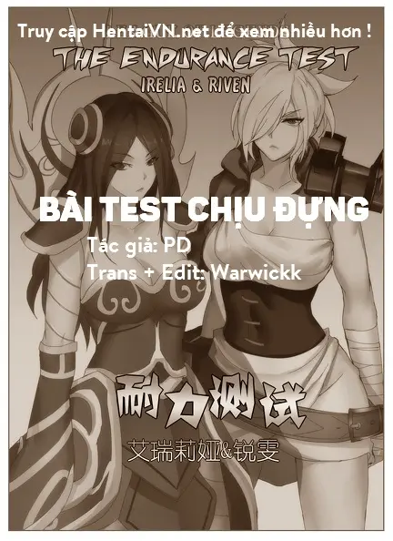 Endurance Test Irelia & Riven - Endurance Test Irelia & Riven trang 2