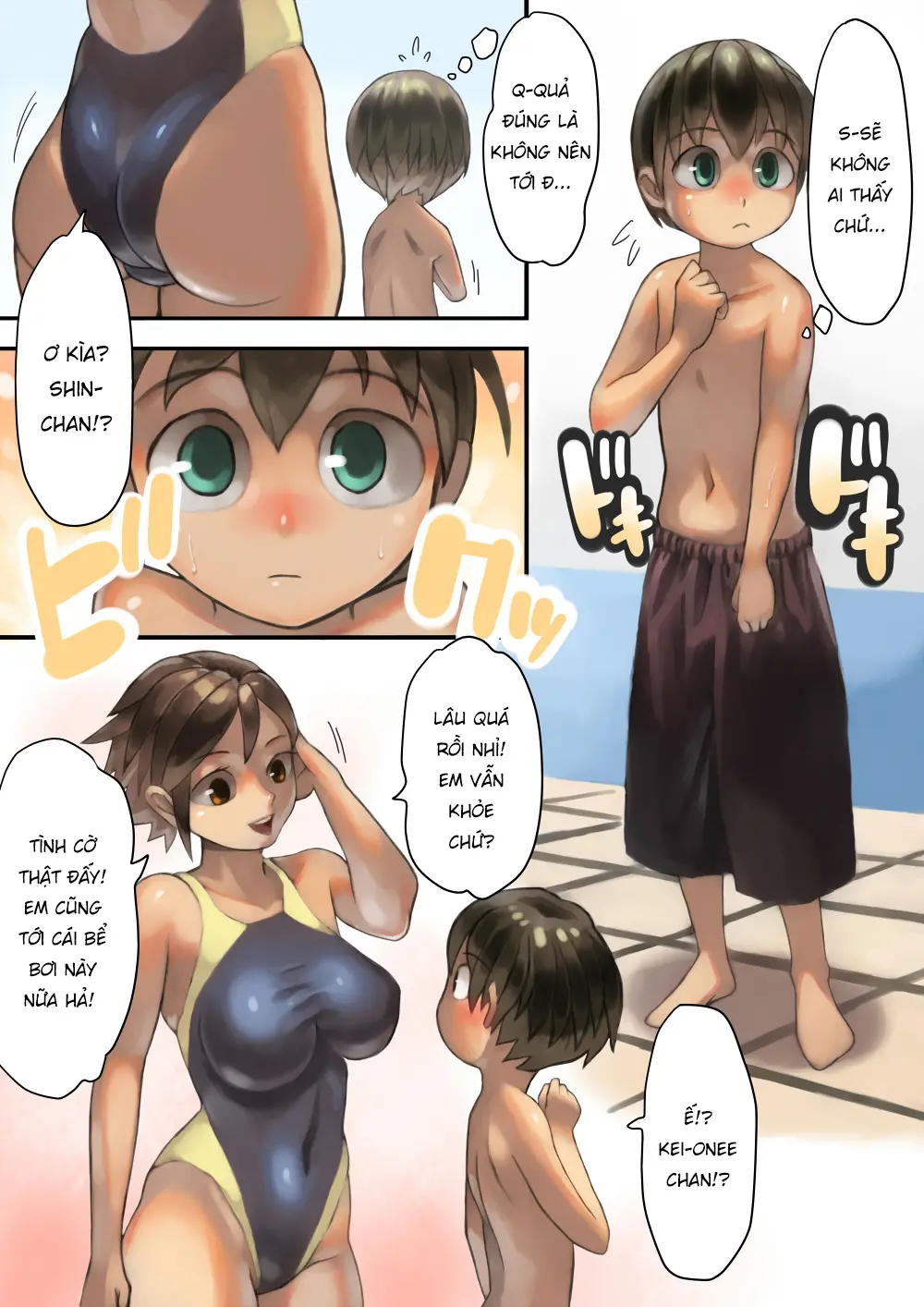 Asoko ga Ookikute Nayandeiru Shota to Itoko no Onee-san - Asoko ga Ookikute Nayandeiru Shota to Itoko no Onee-san trang 4