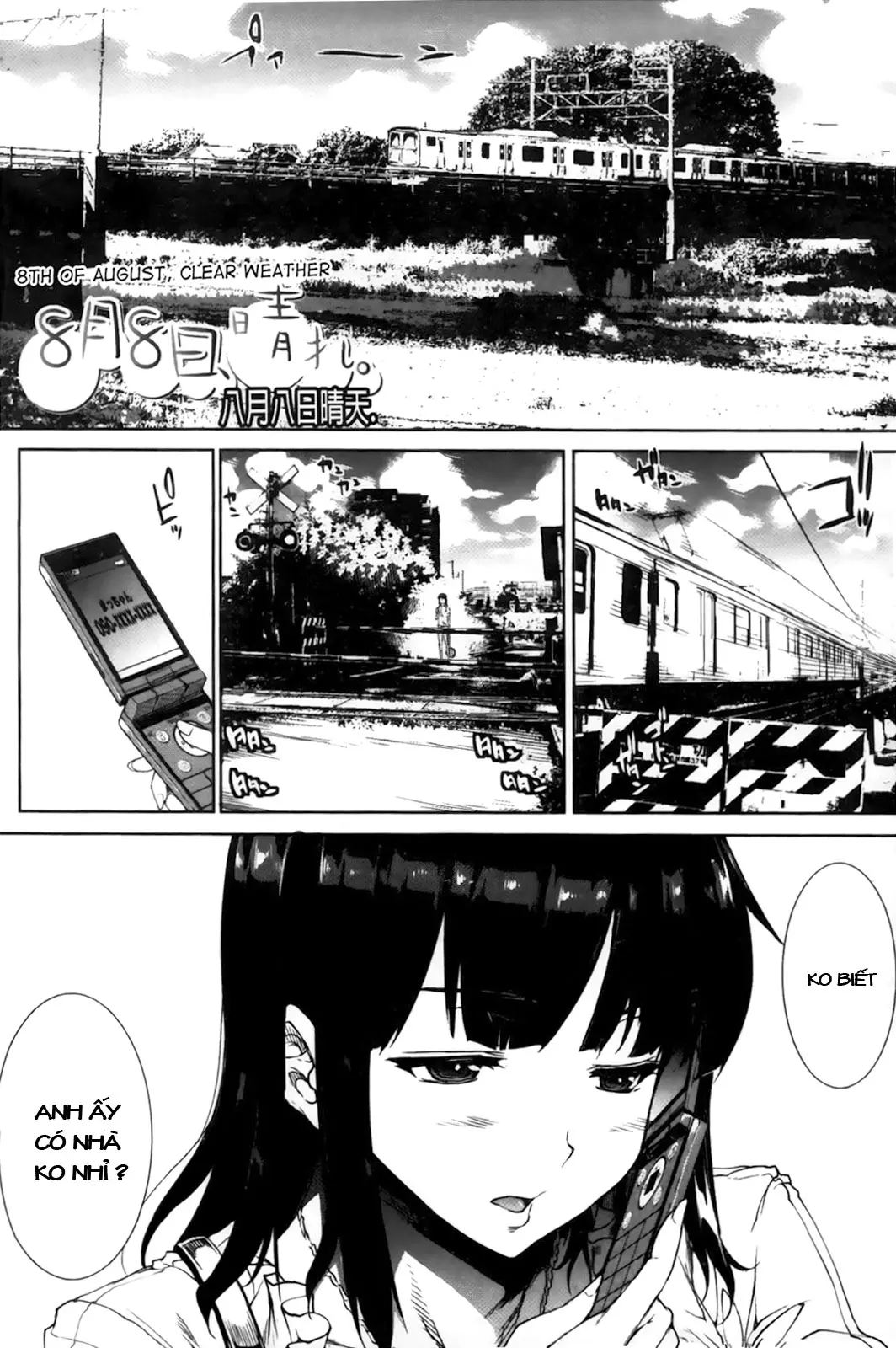 8-gatsu 8-ka, Hare. | 8th of August, Clear Weather