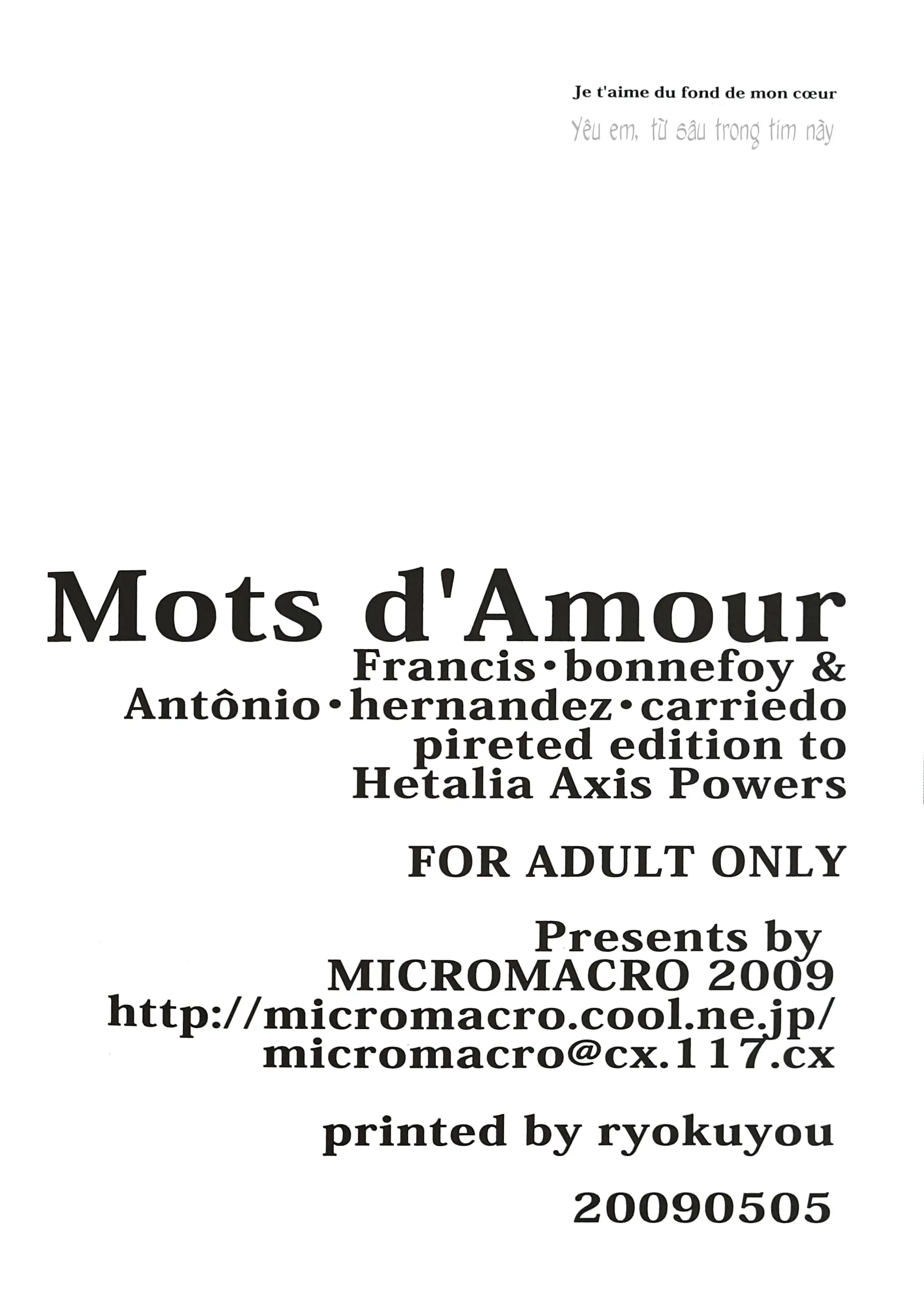 Mots d'Amour - Mots d'Amour trang 13